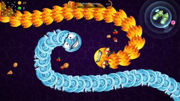 Snake vs Worms: Fun .io Zone 截图 1