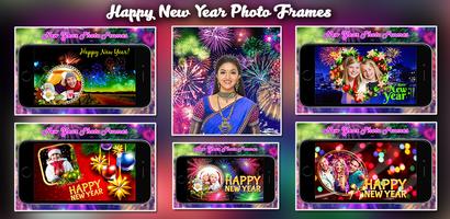 Happy New Year Photo Frames Affiche
