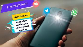 Flash alert notifications : Flash on Call & SMS-poster