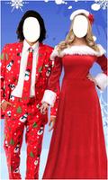 Christmas Couple Photo suits Affiche
