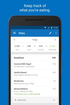 Calorie Counter - MyFitnessPal poster
