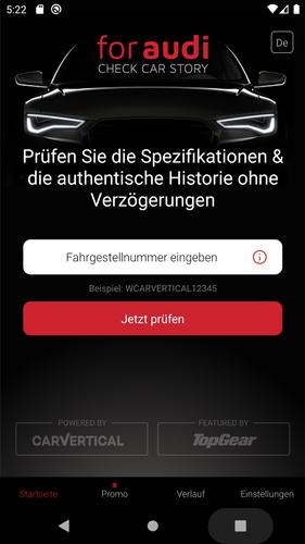 Check Car History For Audi APK für Android herunterladen