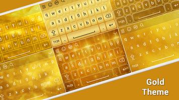 Gold Keyboard Theme poster