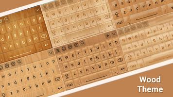 Wood Keyboard Theme Affiche