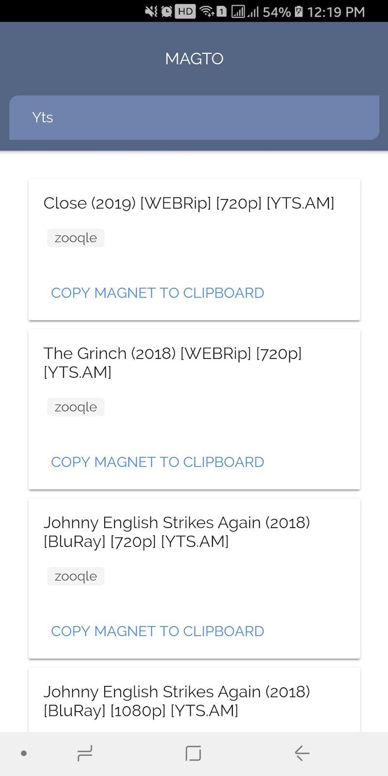 Android 用の Torrent Search Engine For Yts Yify Magnet Apk をダウンロード