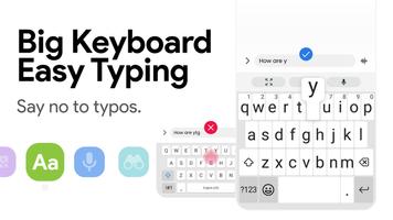 Big Keyboard & Home Screen Cartaz