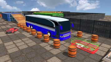 Police Bus Parking 3d Game Poster