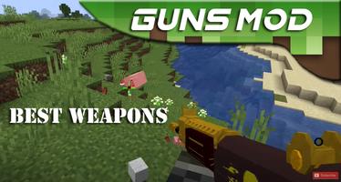 Weapons Guns Mod For Minecraft Affiche