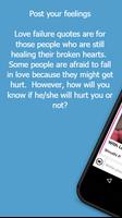 Love Failure: Meet Chat Quotes Affiche