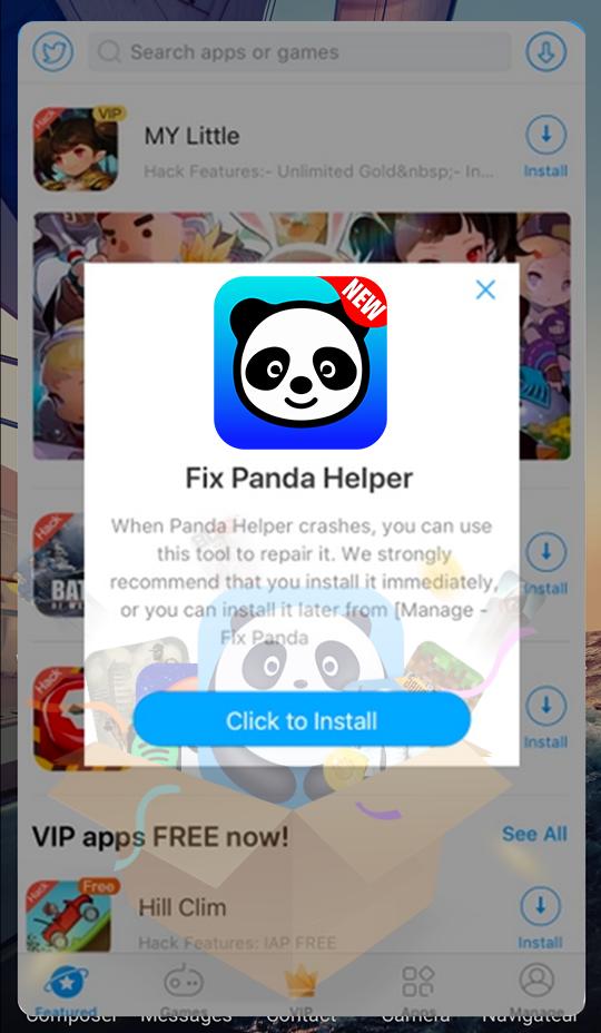 New helper panda New helper panda