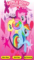 پوستر my little pony coloring game