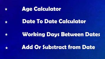 Age Calculator(Date to Date ca Cartaz