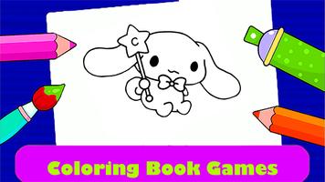 Cinnamoroll Sanrio : Coloring Ekran Görüntüsü 1