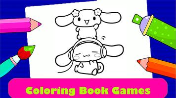 Cinnamoroll Sanrio : Coloring Ekran Görüntüsü 2