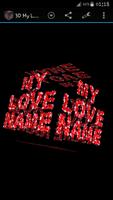 3D My Name Love Live Wallpaper Ekran Görüntüsü 1
