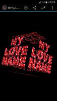 1 Schermata 3D My Name Love Live Wallpaper