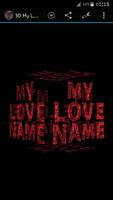 برنامه‌نما 3D My Name Love Live Wallpaper عکس از صفحه