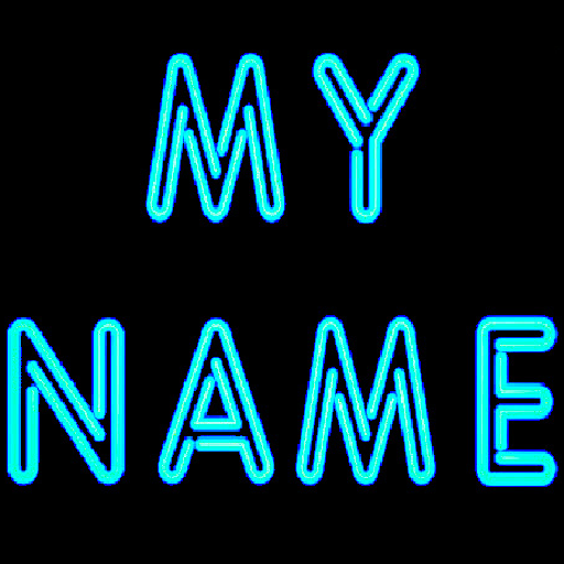 3D Il mio Nome Neon Wallpaper
