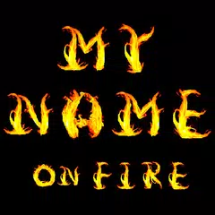 3D My Name On Fire Wallpaper