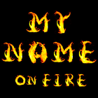 3D My Name On Fire Wallpaper icon