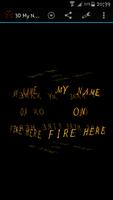 برنامه‌نما 3D My Name On Fire Wallpaper عکس از صفحه