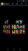 3D My Name Funny Wallpaper 스크린샷 1