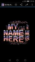 3D My Name Patriotic USA LWP โปสเตอร์