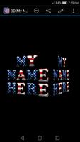 3D My Name Patriotic USA LWP screenshot 2