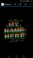3D My Name India LWP Affiche