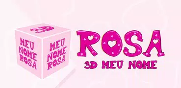 3D Meu Nome Rosa Fundo Animado