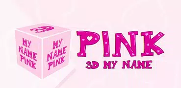 3D My Name Pink Live Wallpaper