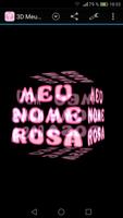 3D Meu Nome Rosa Fundo Animado imagem de tela 1