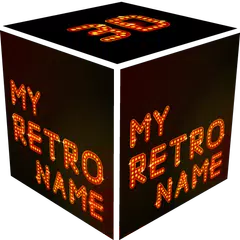 3D My Retro Name Wallpaper アプリダウンロード