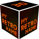 3D My Retro Name Wallpaper APK