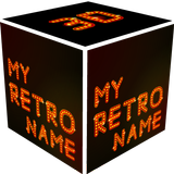 3D My Retro Name Wallpaper icon