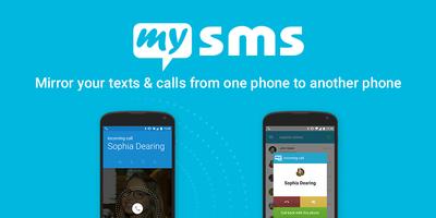 Forward SMS texting w/ 2phones পোস্টার