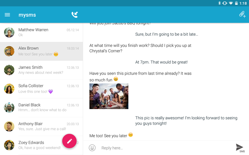 無料で Pcとスマートフォンでsmsを完全同期 Mysms アプリの最新版 Apk7 0 5をダウンロードー Android用 Pcとスマートフォンで Smsを完全同期 Mysms Apk の最新バージョンをダウンロード Apkfab Com Jp