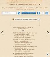 The Gospel Hymn Book UK 1897/1996 Free captura de pantalla 1
