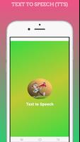 Text to speech (TTS) 포스터