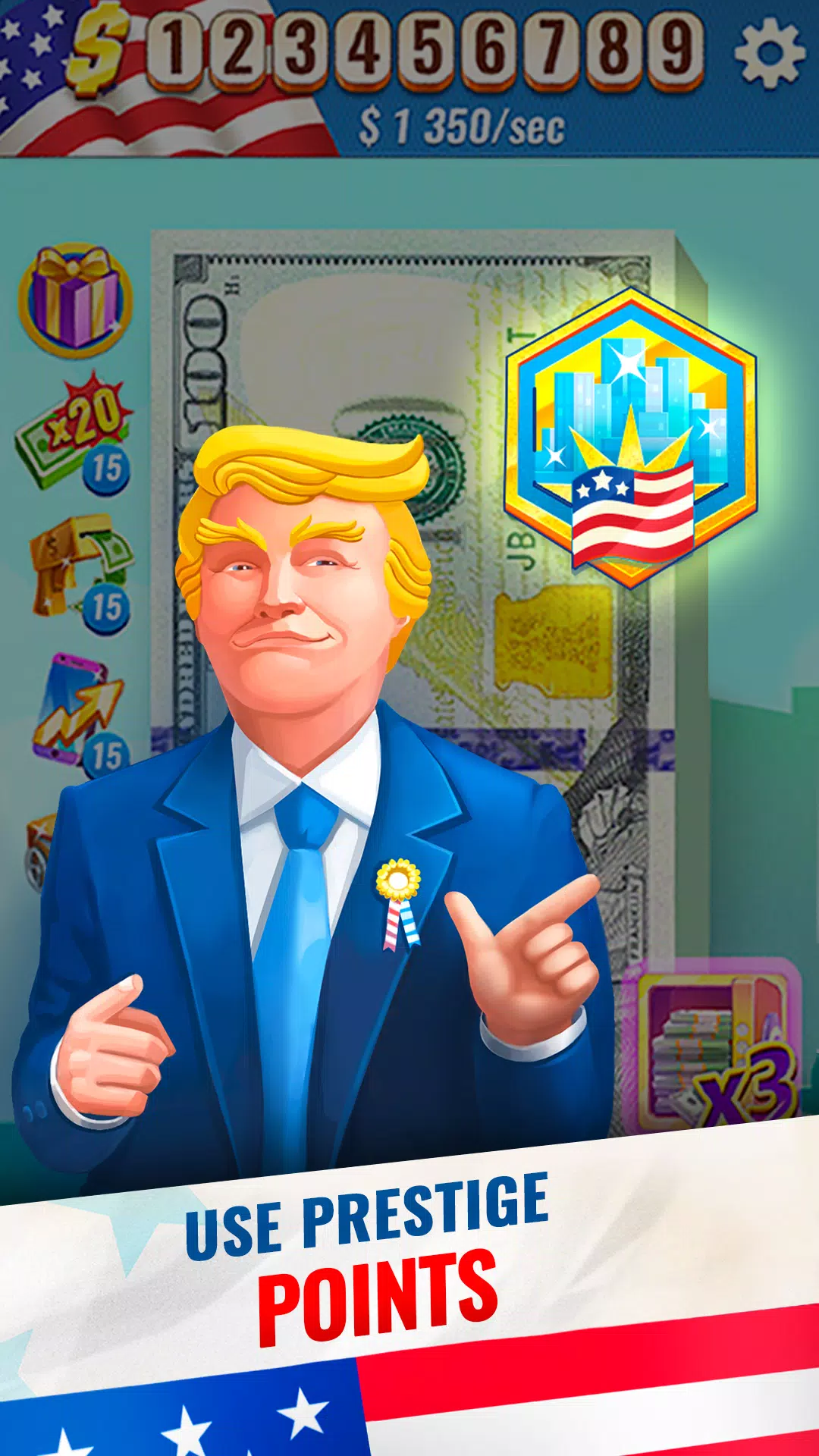 Trump’s Empire: Idle game