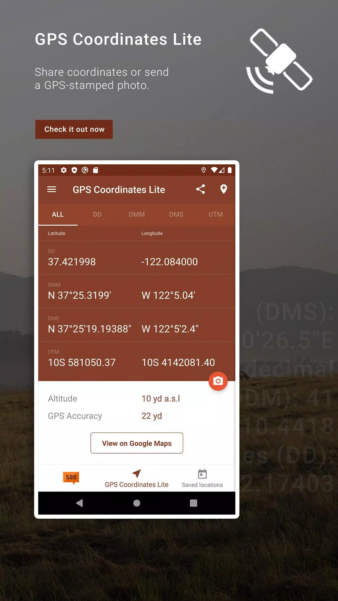 GPS Coordinates Converter Lite for Android - APK Download