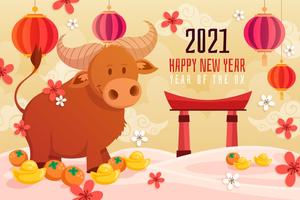 Chinese New Year 2021 Photo Editor and Wishes Affiche