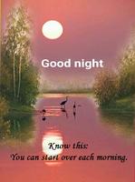 Good Night Inspirational Word of Encouragement imagem de tela 1