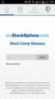 Stock Compensation Glossary Poster