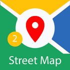 Mapa de la calle icono