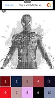 Superhero Star - Pixel Art постер