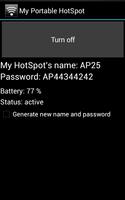 My Portable HotSpot-make Your personal Hot Spot screenshot 1