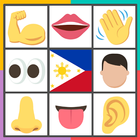 Body Parts Quiz Game (Learn Filipino Language) icône
