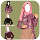Fashion Hijab Burqa Photo Suit icône