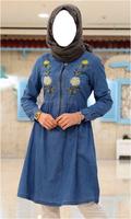 Hijab Girl Jeans Photo Suits স্ক্রিনশট 2